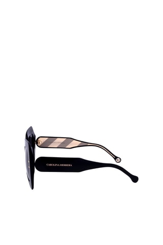 Lunettes de soleil femme - Catégorie 3 - Carolina Herrera - Noir, doré et gris