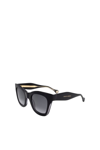Lunettes de soleil femme - Catégorie 3 - Carolina Herrera - Noir, doré et gris