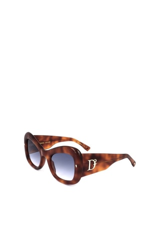Lunettes de soleil femme - Catégorie 2 - Dsquared2 - Bleu et marron
