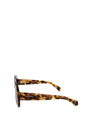 Lunettes de soleil femme - Catégorie 3 - Ferragamo - Bleu et marron