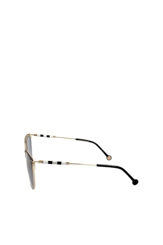 Lunettes de soleil femme - Catégorie 3 - Carolina Herrera - Blanc, noir et doré