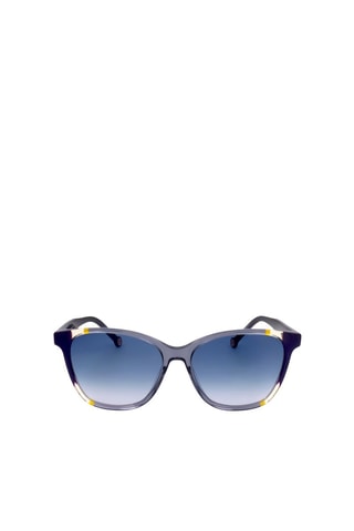 Lunettes de soleil femme - Catégorie 2 - Carolina Herrera - Bleu, jaune et gris