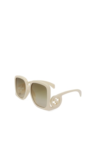 Lunettes de soleil femme - Catégorie 2 - Gucci - Blanc