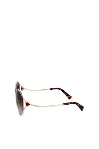 Lunettes de soleil femme - Catégorie 2 - Bulgari - Doré rose
