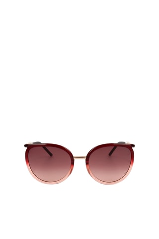 Lunettes de soleil femme - Catégorie 2 - Carolina Herrera - Rouge et doré
