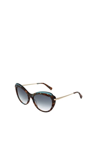 Lunettes de soleil femme - Catégorie 2 - Longchamp - Bleu et marron