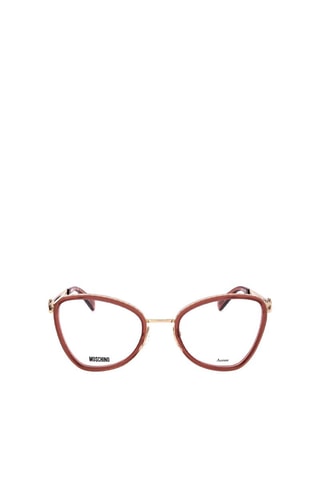 Lunettes de vue femme - Moschino - Rouge et doré