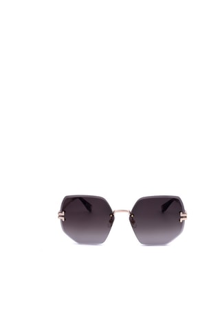 Lunettes de soleil femme - Catégorie 3 - Marc Jacobs Runway - Noir, marron et doré