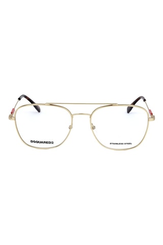 Lunettes de vue homme - Dsquared2 - Rouge et doré
