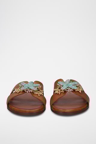 Ciabatte in pelle - Marrone