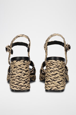 Sandales à talons - Noir