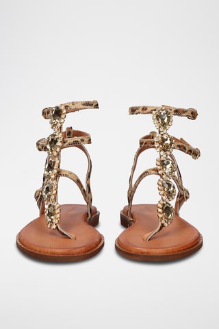 Sandali alla schiava - Marrone e beige