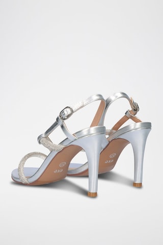 Sandali con tacco - Argentato -  e 