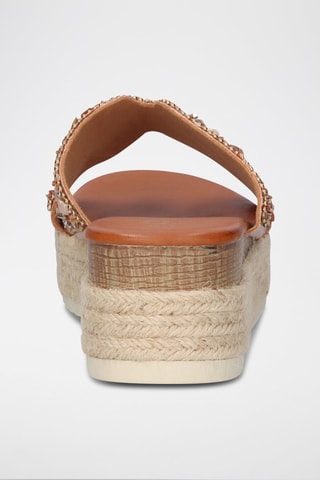 Ciabatte con zeppa - Dorato rosa - 