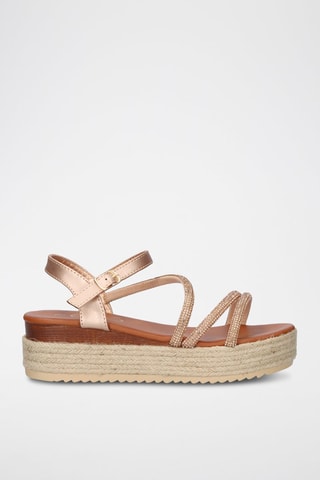 Sandali platform - Dorato rosa -  e 