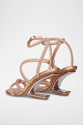 Sandali con tacco - Dorato