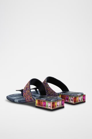 Sandali con tacco - Blu