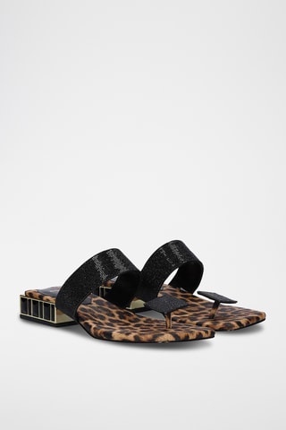 Sandali con tacco - Beige e marrone