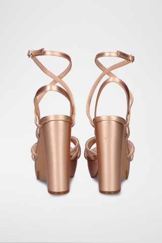 Sandales à talons Ophelia - Doré et rose