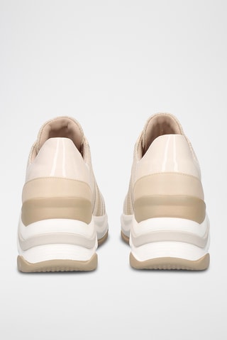 Sneakers con zeppa - Beige