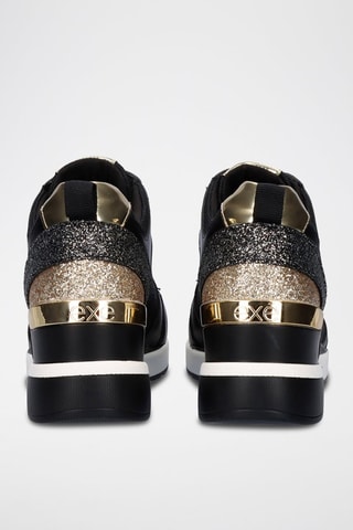 Sneakers con zeppa - Nero