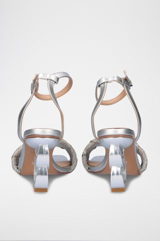 Sandali con tacco - Argentato