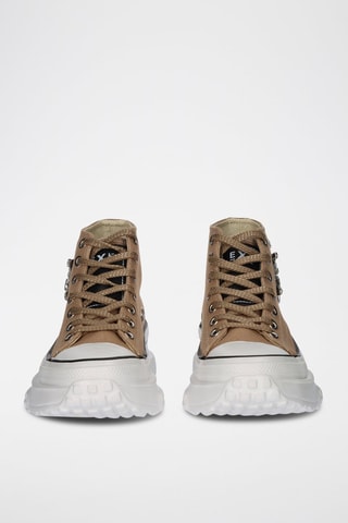 Sneakers alte platform - Marrone