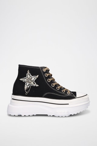 Sneakers alte platform - Nero