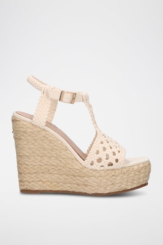 Sandali con zeppa Naomi - Beige - 