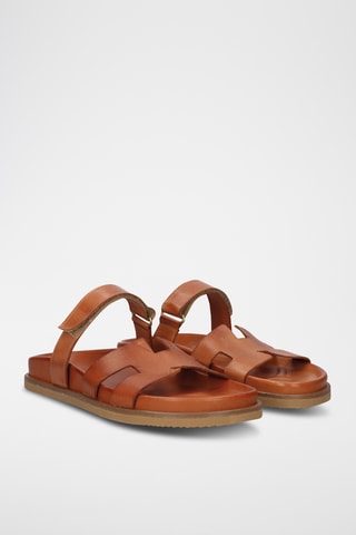 Ciabatte in pelle - Marrone