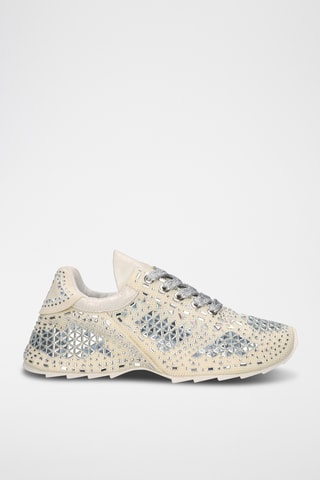 Sneakers in pelle - Argentato