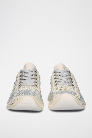 Sneakers in pelle - Argentato