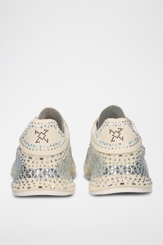 Sneakers in pelle - Argentato