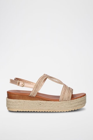 Sandales plateformes - Doré