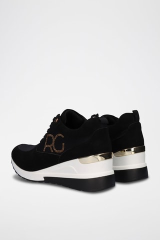 Sneakers con zeppa - Nero