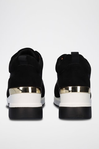 Sneakers con zeppa - Nero