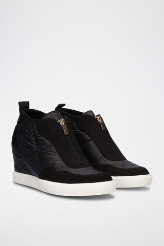 Sneakers con zeppa - Nero