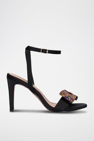 Sandales à talons - Multicolore et noir