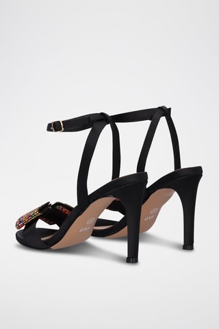 Sandales à talons - Multicolore et noir