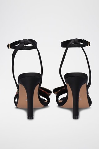 Sandales à talons - Multicolore et noir