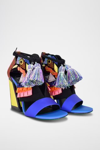 Sandali con tacco - Blu