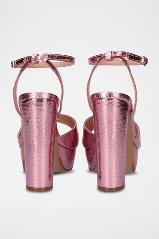 Sandales à talons Ophelia - Rose et doré