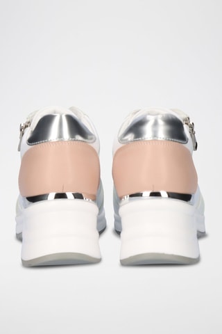 Sneakers - Argentato e bianco