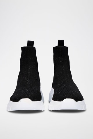 Sneakers con zeppa - Nero