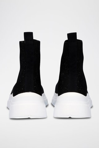 Sneakers con zeppa - Nero