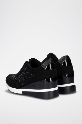 Sneakers con zeppa - Nero