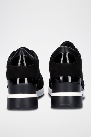 Sneakers con zeppa - Nero