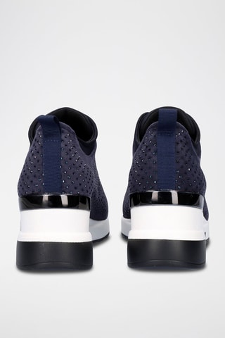 Baskets chaussettes compensées - Bleu