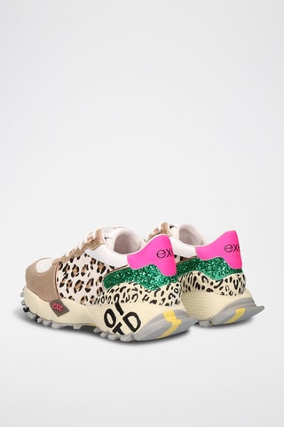 Baskets en cuir - Marron et beige