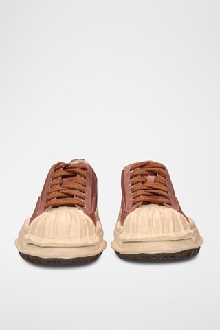 Baskets plateformes en nubuck - Marron